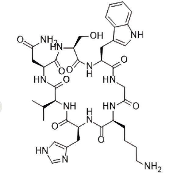 Cyclo(Val-Asn-Ser-Trp-Gly-Lys-His) (TFA salt form)
